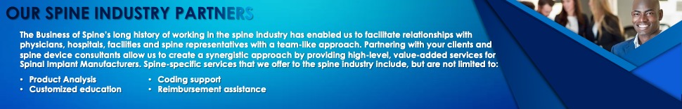 Our spine industry partners